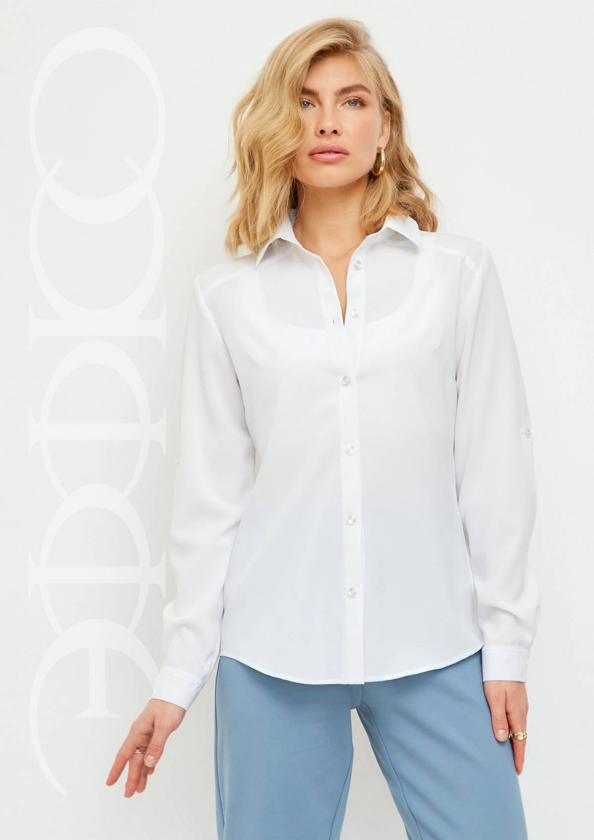 Продам блузку белую стрейч за 1020р,8-987-555-55-29 Николай