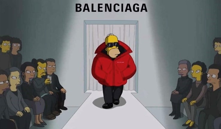 Balenciaga’s SS22 The Simpsons show
