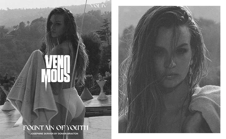 Жозефин Скрайвер для Venomous Magazine, 2021