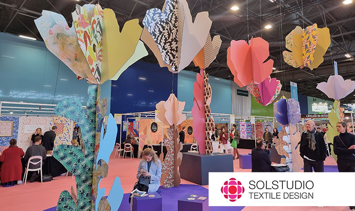Реальный цветы из виртуального сада : Стенд Solstudio Textile Design на выставке Premiere Vision в Париже