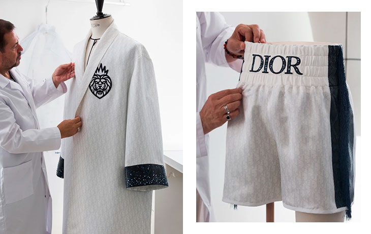 Dior создал боксерскую форму с тремя тысячами кристаллов Swarovski