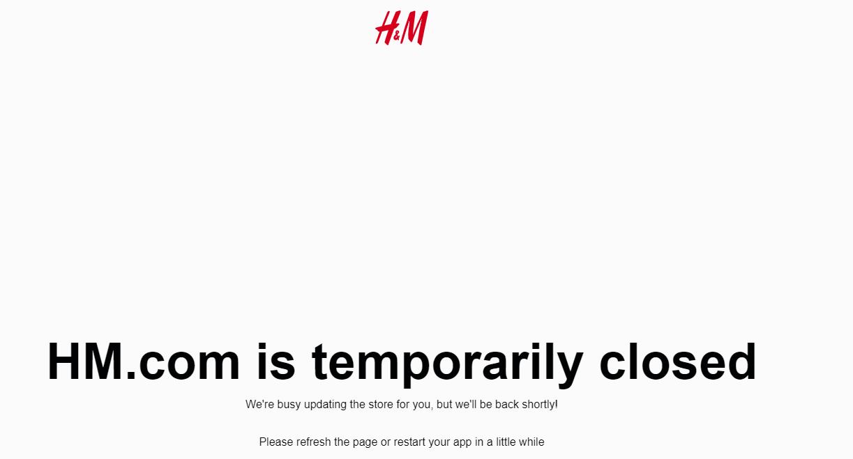 H&M закроется в России 30 ноября