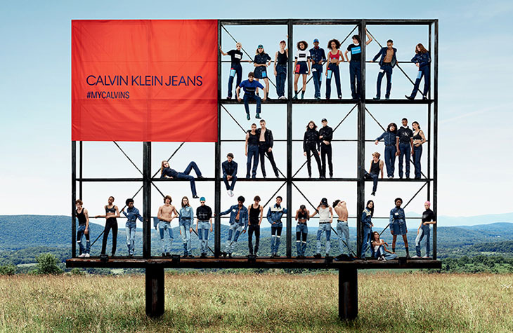 Креативная реклама новой коллекции Calvin Klein Jeans