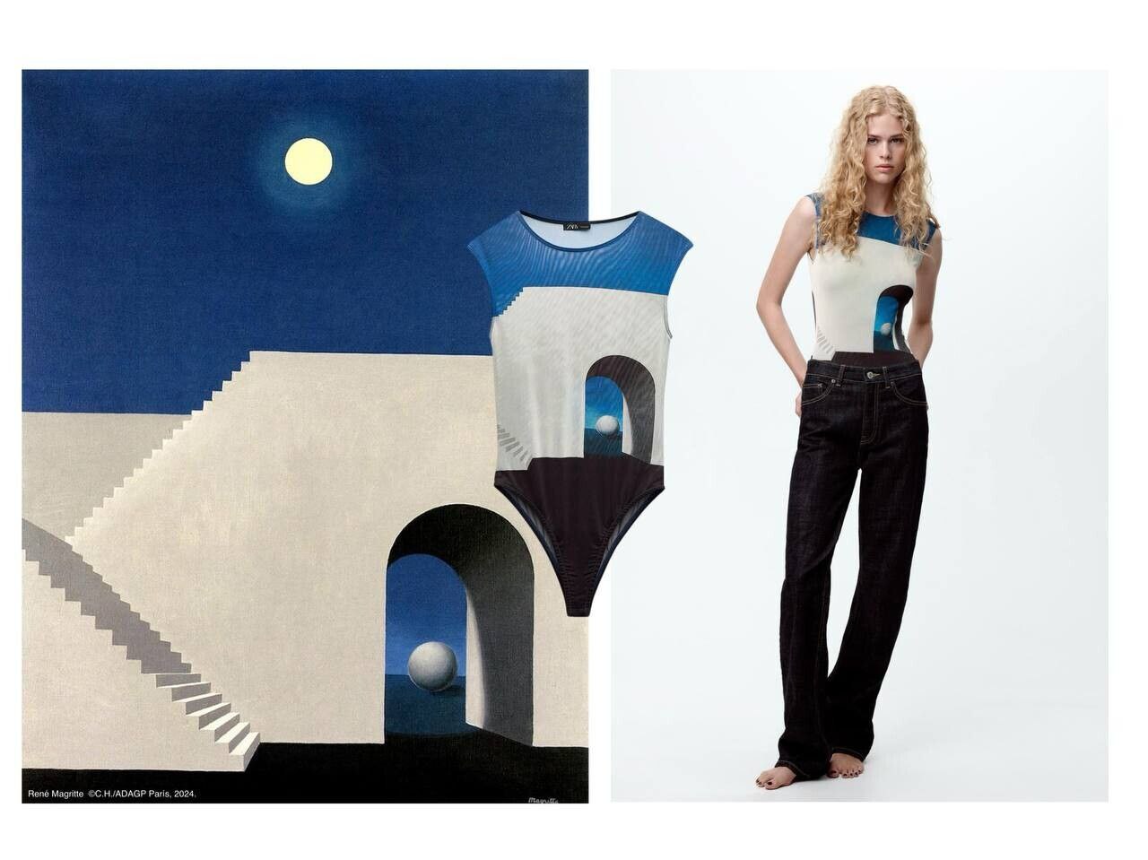 #коллаборация ZARA x RENE MAGRITTE